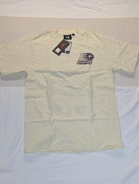 Cream Short Sleeve Graphic Tee Small